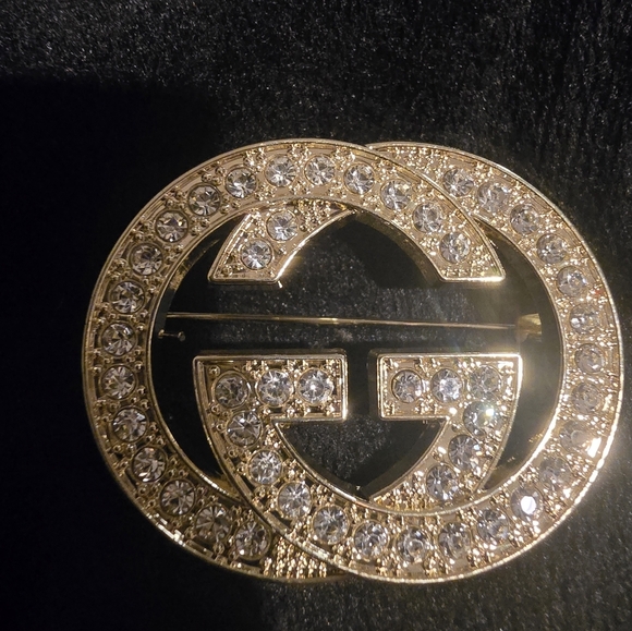 18kgp Gucci Gold-Tone Logo Belt Accessory - Picture 2 of 5